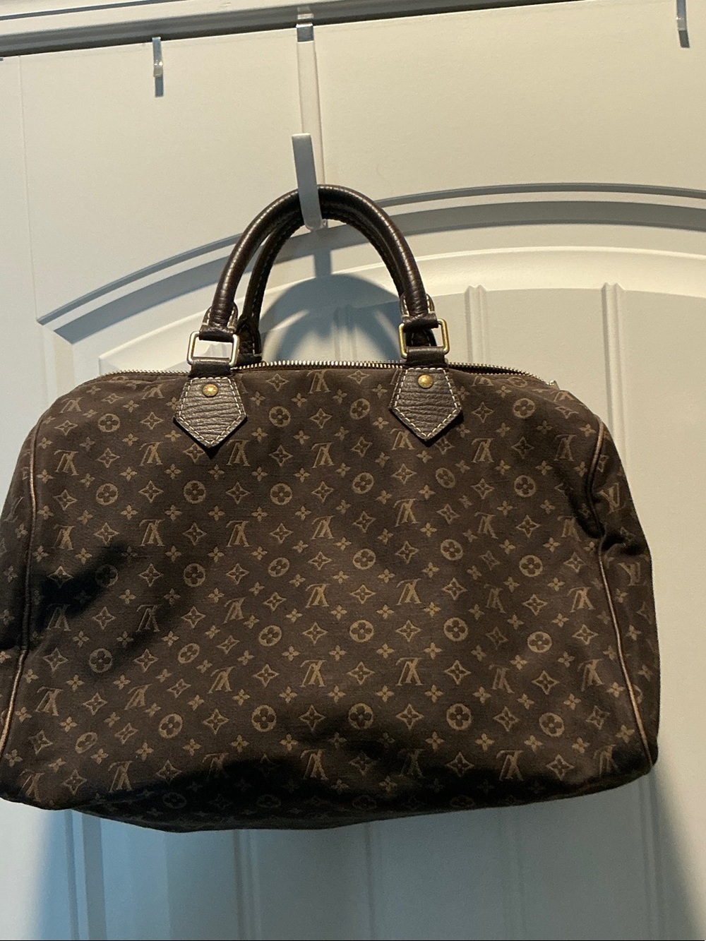 Louis Vuitton RARE Brown Monogram Top Handle Speedy Satchel